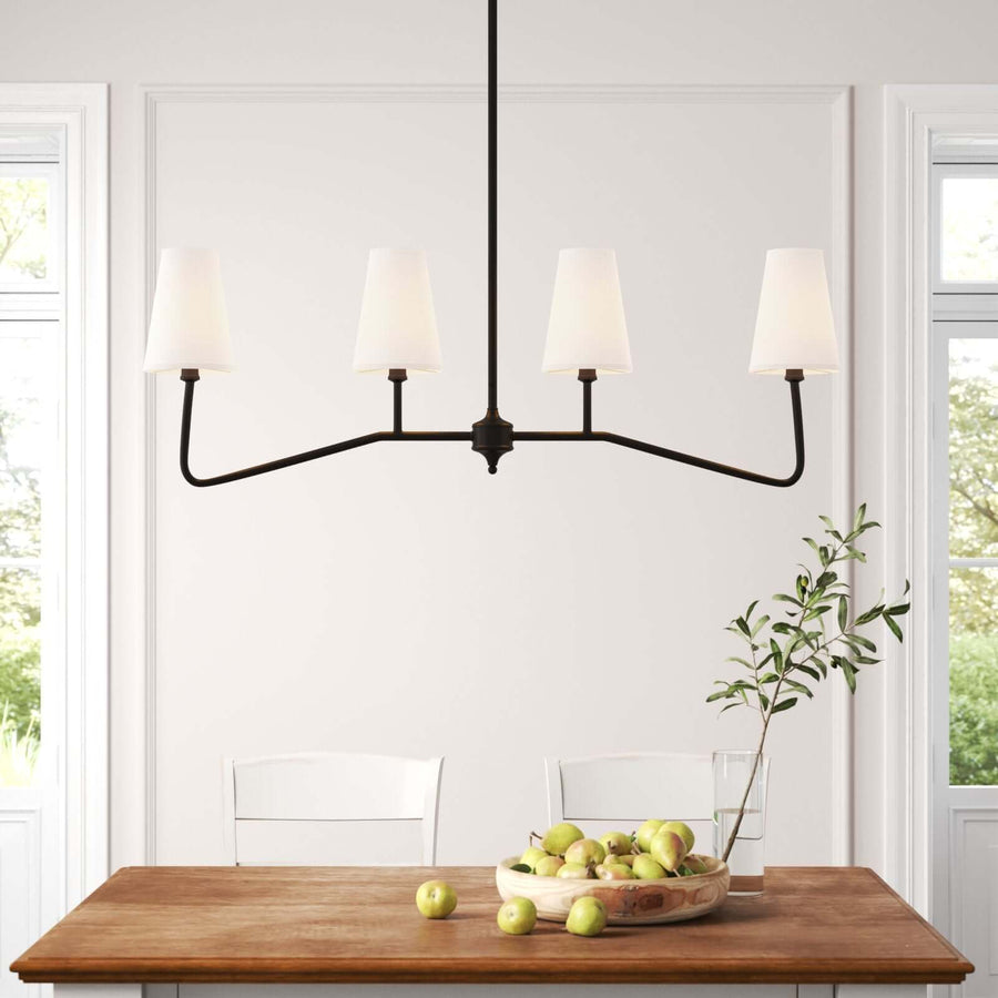 Arden 4 light modern designer chandelier by Holly Elms