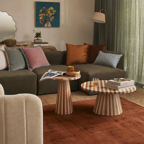 Ozone Stripe Side Table