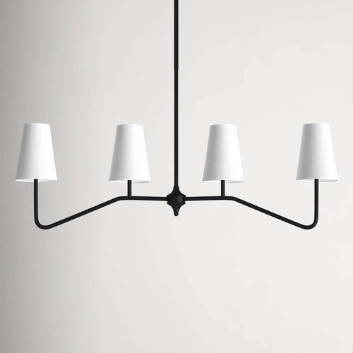 Arden 4 light modern designer chandelier by Holly Elms