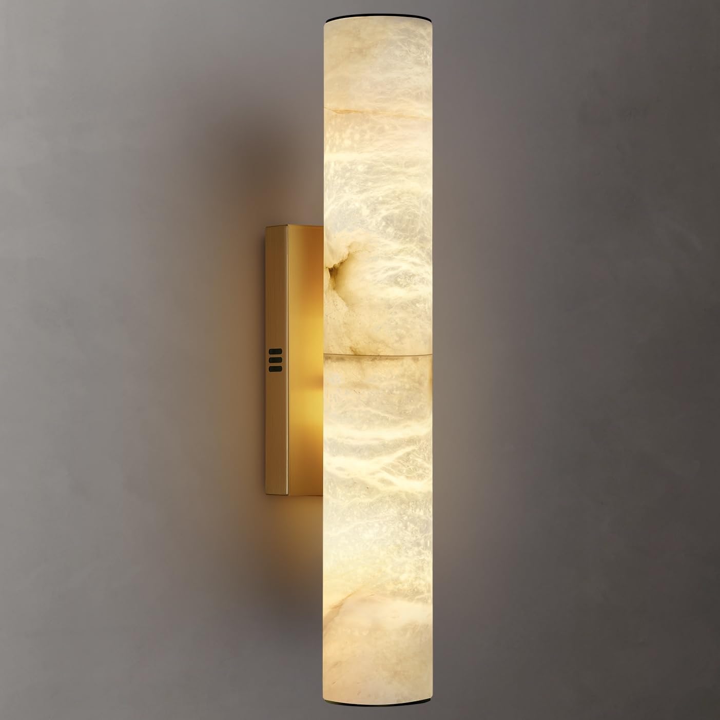 alabaster wall light gold modern wall sconce vertical stone lamp
