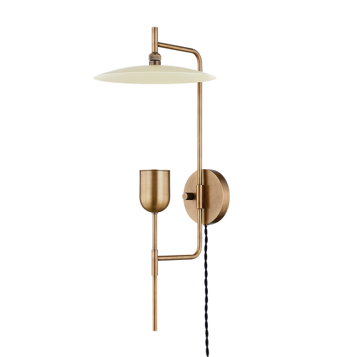 Aurora Wall Sconce - Industrial Brass Wall Light by Holly Elms