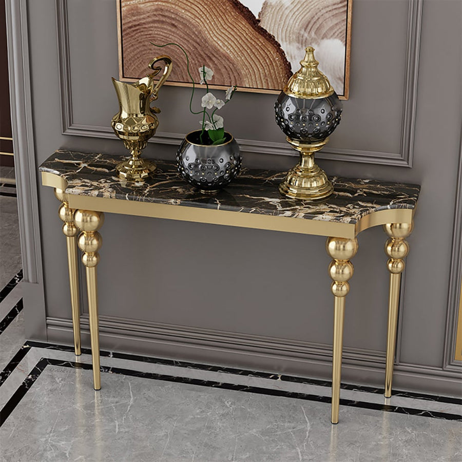 Console étroite noire