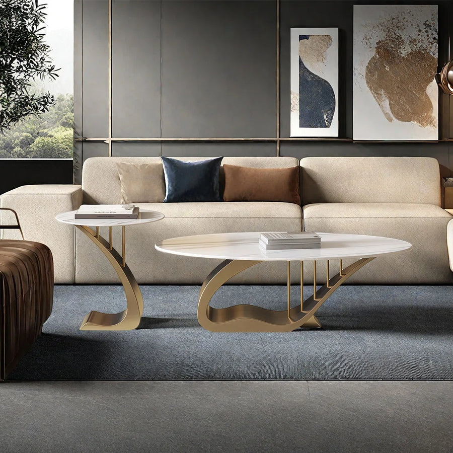 Sculptural Curved Coffee Table