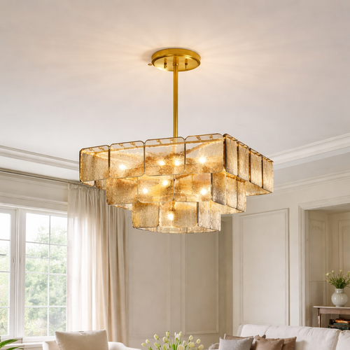Rivoli Glass Chandelier