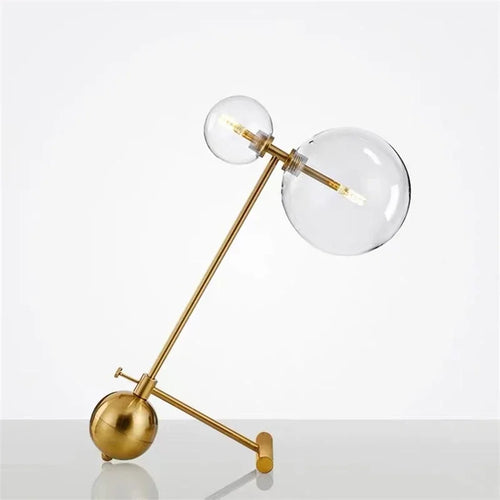 Dual Globe Table Lamp - Glass Globe Luxury Lamp by Holly Elms