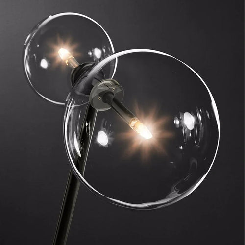 Lampe de table double globe