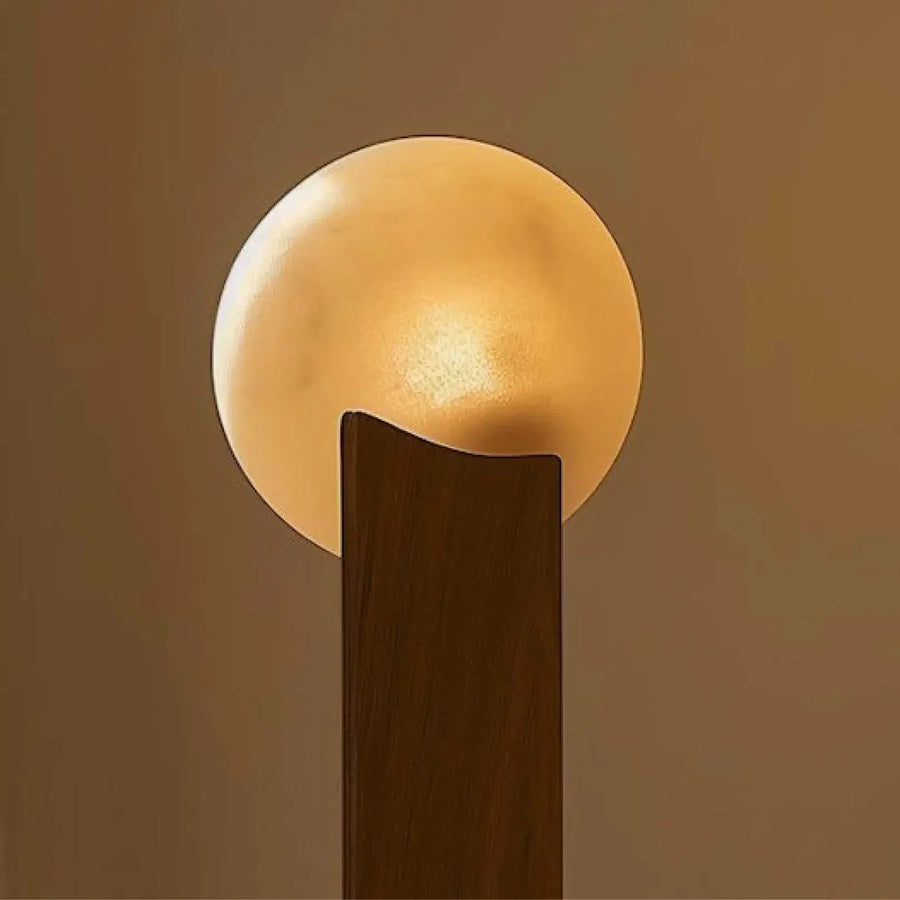 Modern designer table lamp with fabric shade by Holly Elms_02