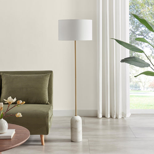 Joe Floor Lamp - White Modern Floor Lamp by Holly Elms