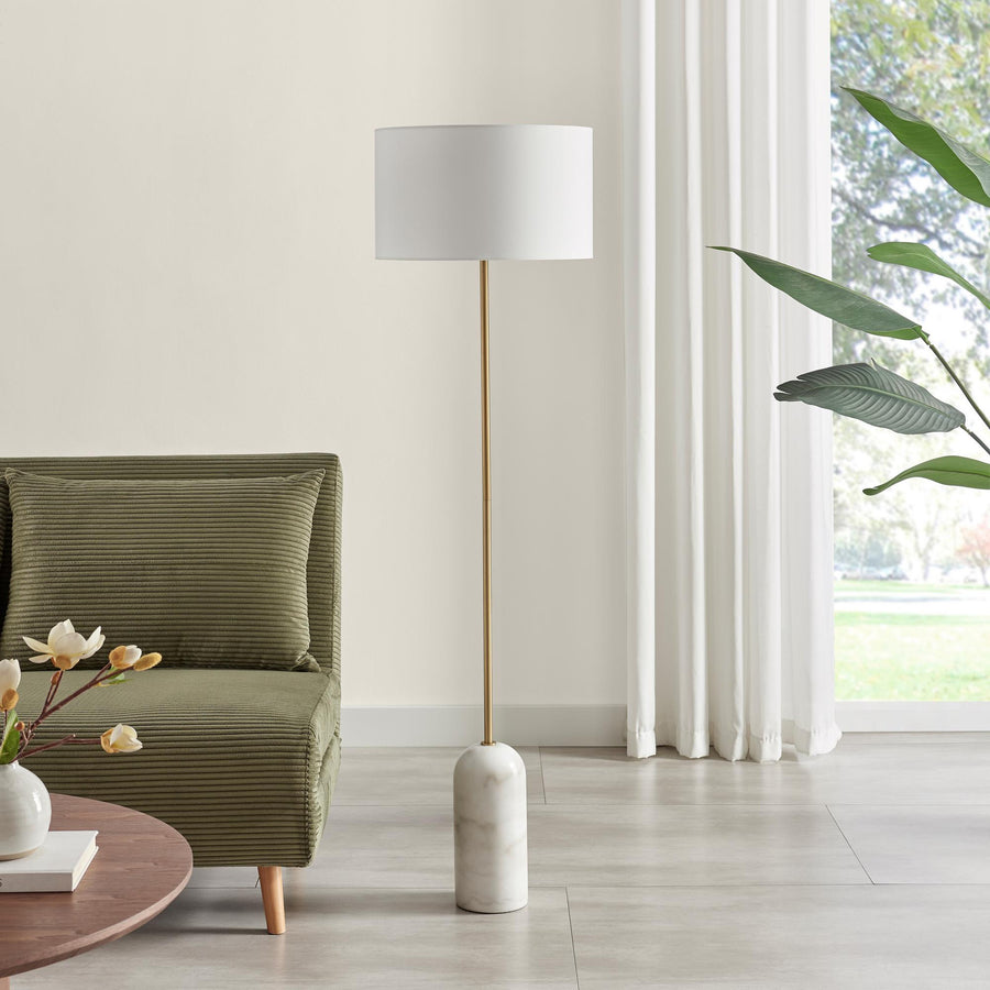 Joe Floor Lamp - White Modern Floor Lamp by Holly Elms