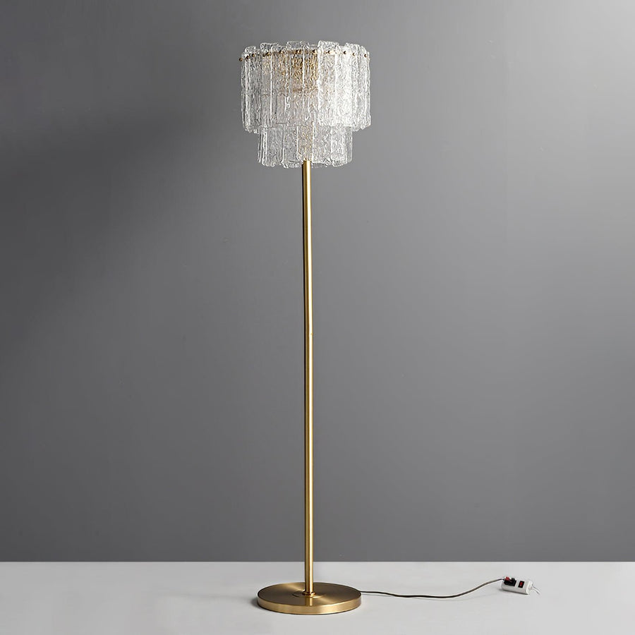 Lumiere crystal modern luxury floor lamp by Holly Elms