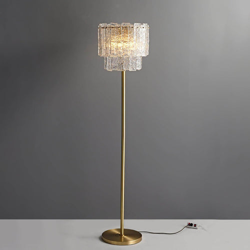 Lumiere crystal modern luxury floor lamp by Holly Elms