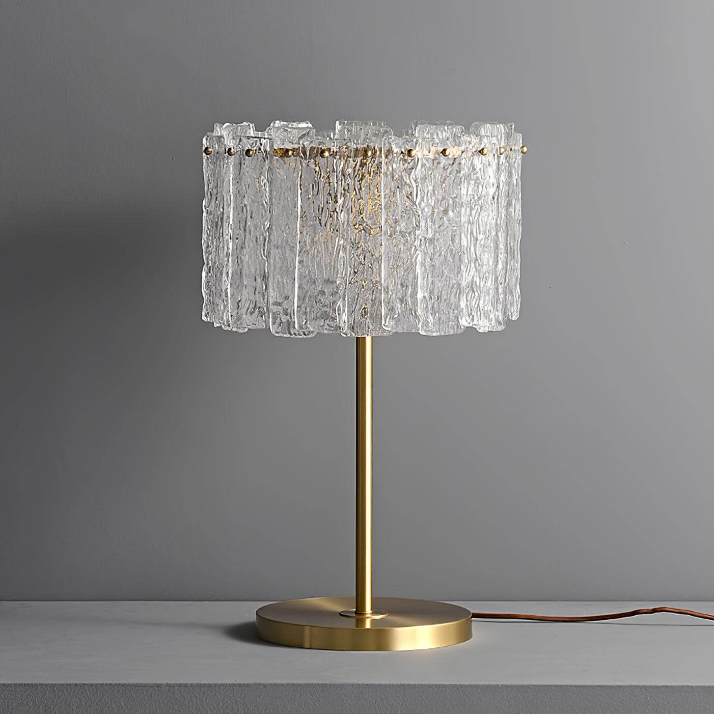 Lumiere crystal modern luxury table lamp by Holly Elms
