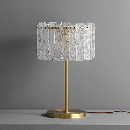 Lumiere crystal modern luxury table lamp by Holly Elms