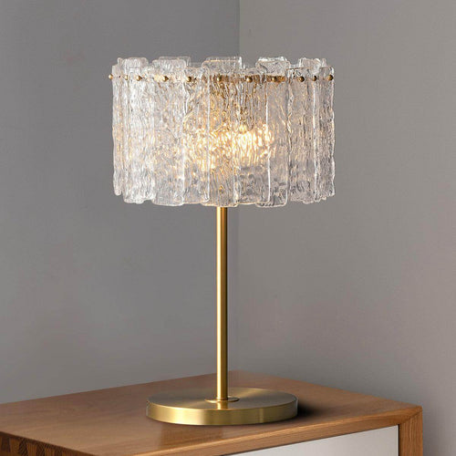 Lumiere crystal modern luxury table lamp by Holly Elms