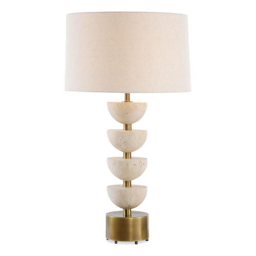 Designer stone table lamp for contemporary interiors