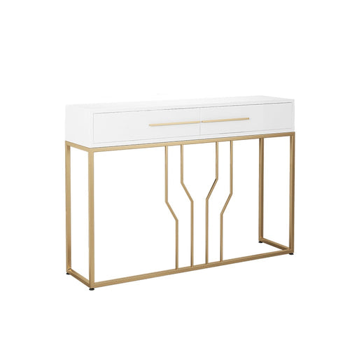 Modern Narrow White Console Table