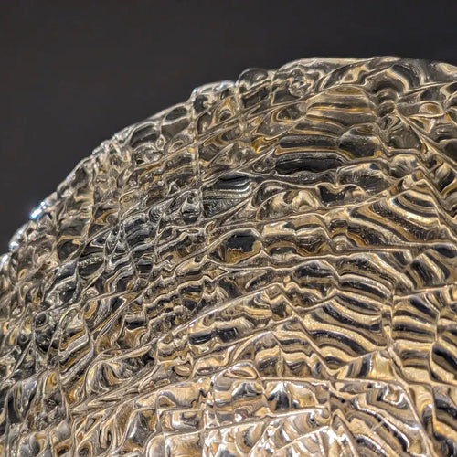 Glass and Metal Wall Sconce