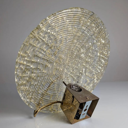 Glass and Metal Wall Sconce