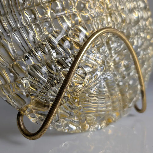 Glass and Metal Wall Sconce
