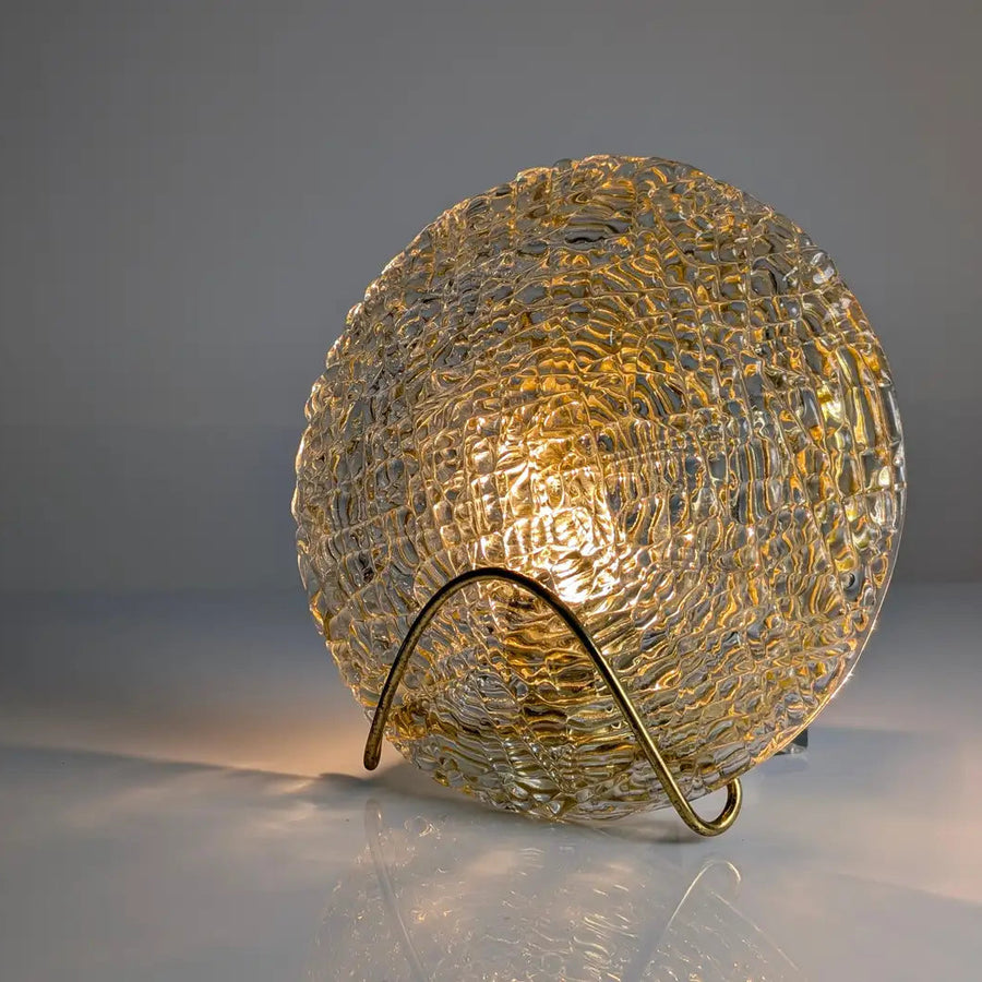 Glass and Metal Wall Sconce