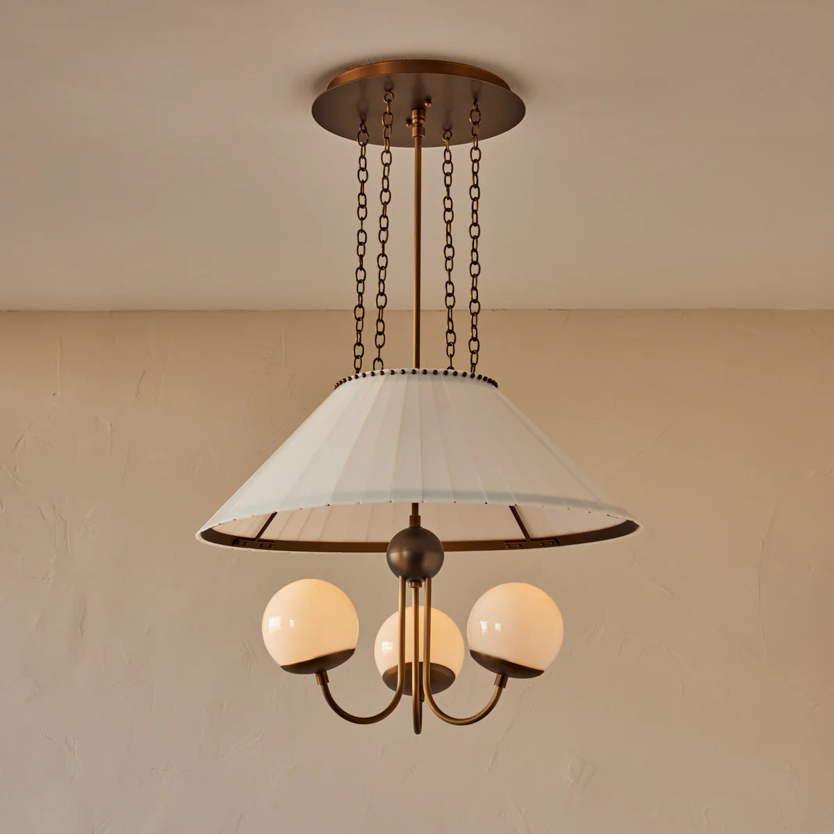 Adele Milky Glass Chandelier