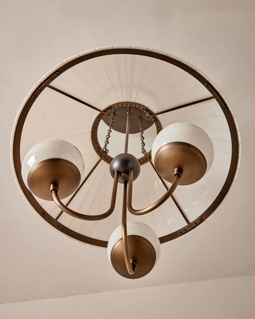 Adele Milky Glass Chandelier