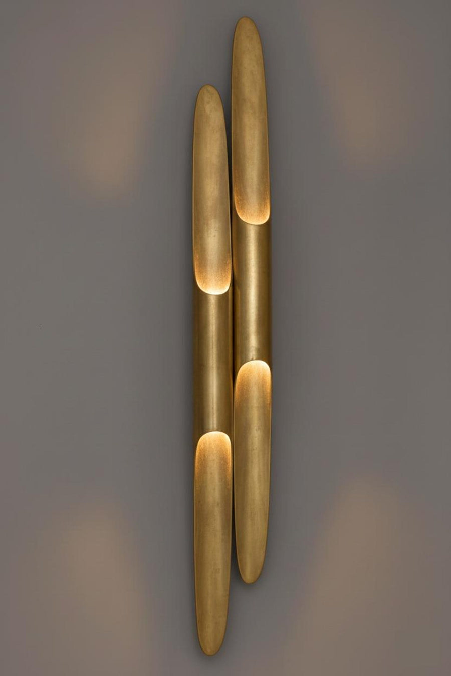 Reena Wall Sconce in Brushed Brass | Modern Luxury Wall Light for Living Room, Bedroom & Hallway