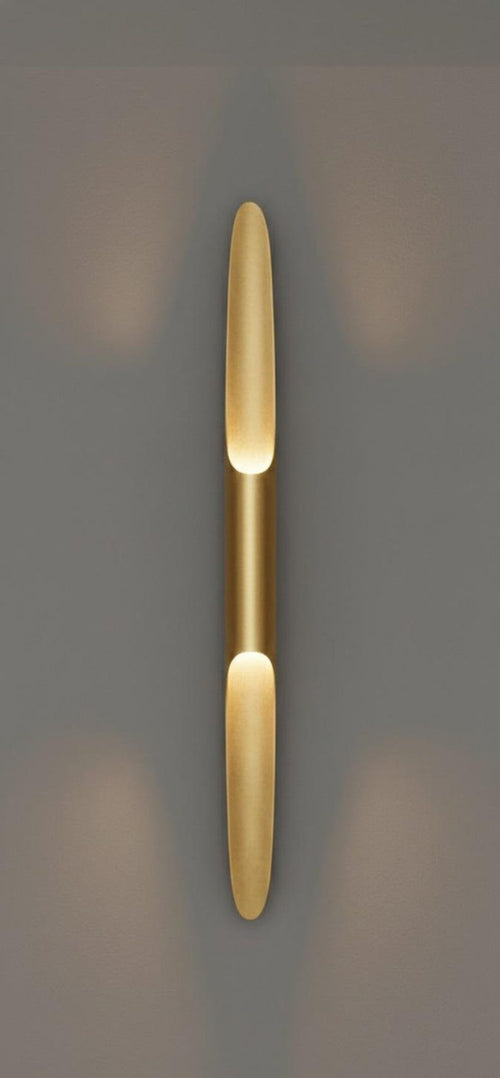 Reena Wall Sconce in Brushed Brass | Modern Luxury Wall Light for Living Room, Bedroom & Hallway