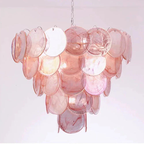 Retro French Italian Chandelier - Designer Retro Pendant Light by Holly Elms