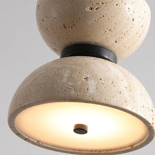 Wabi-Sabi Travertine Pendant