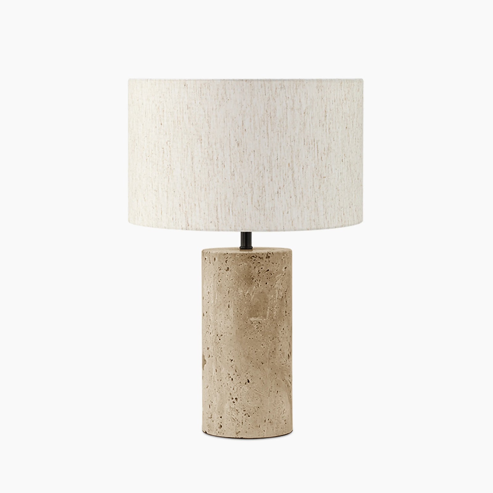 Sasha Table Lamp - Travertine White Luxury Table Lamp by Holly Elms