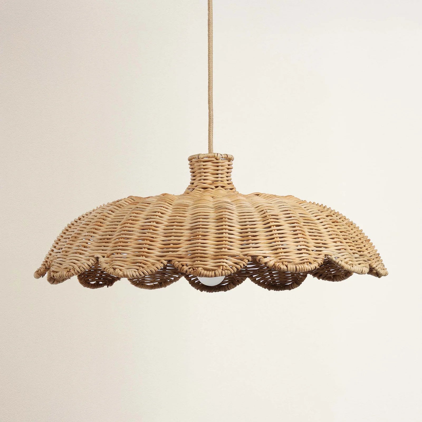 Boho woven pendant lighting fixture