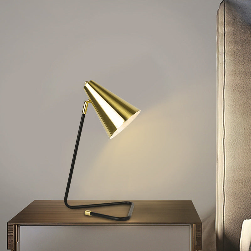 contemporary metal table lamp for workspace