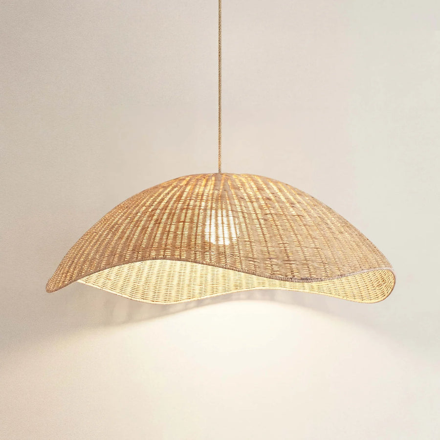 Organic wave-shaped ceiling lamp
