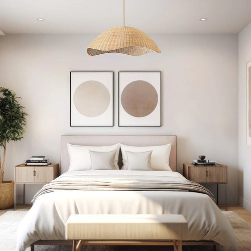 Organic wave-shaped ceiling lamp