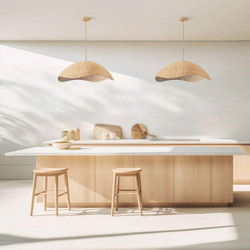 Organic wave-shaped ceiling lamp