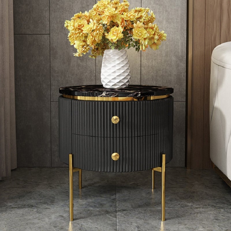 Yalina Side Table with Storage - Modern Side Table India by Holly Elms