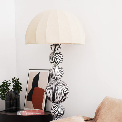 Unique modern floor lamp with dome shade