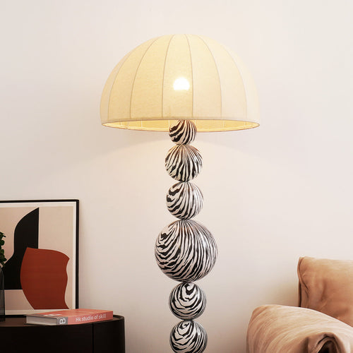 Unique modern floor lamp with dome shade