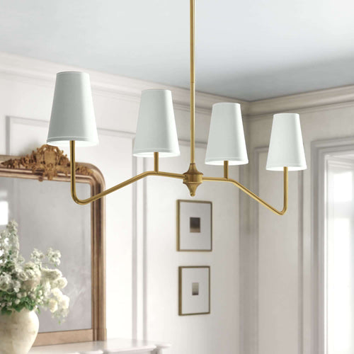 Arden 4 light modern designer chandelier by Holly Elms