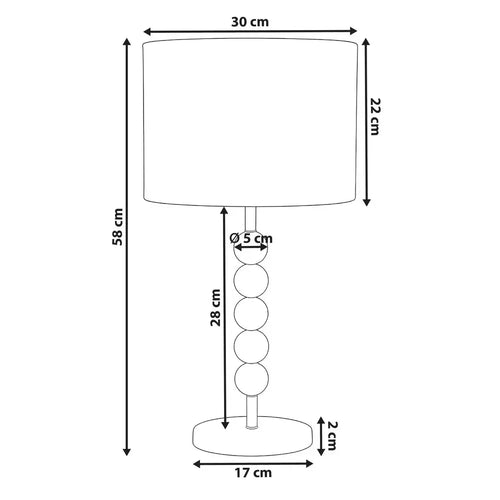Oria Beaded Table Lamp