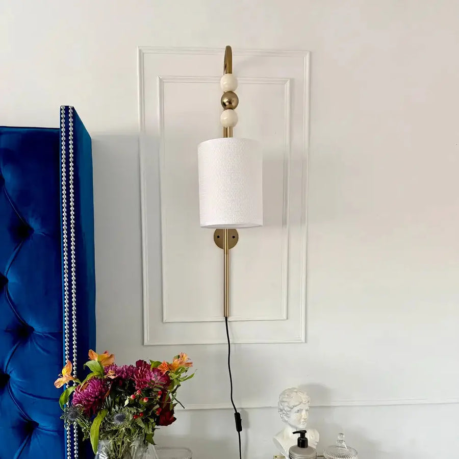 Oria Beaded Wall Lamp